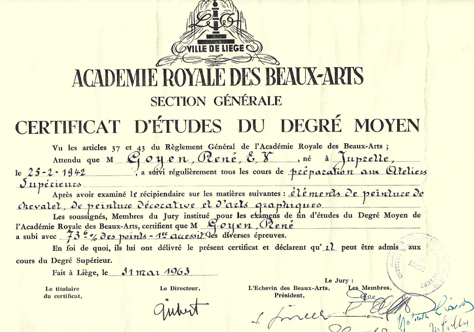 1963 - Peinture et arts graphiques